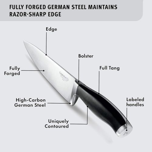  Calphalon Contemporary Self-Sharpening 20-Piece Knife Block Set with SharpIN Technology, Black