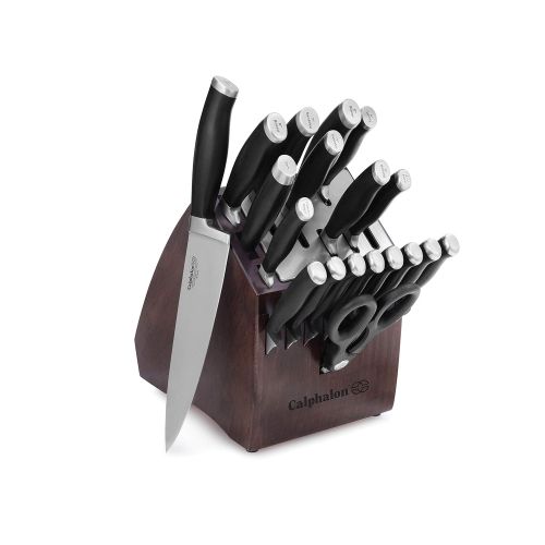  Calphalon Contemporary Self-Sharpening 20-Piece Knife Block Set with SharpIN Technology, Black