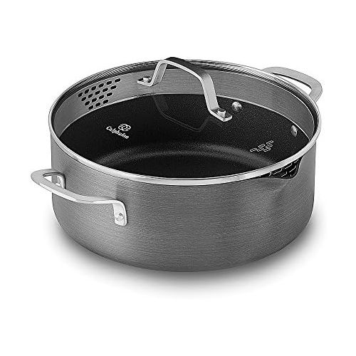  [아마존베스트]Calphalon Classic Nonstick Dutch Oven with Cover, 5 quart, Grey