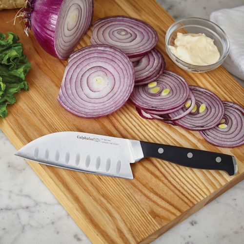  Calphalon Kitchen Knife Set with Self-Sharpening Block, 15-Piece Classic High Carbon Knives