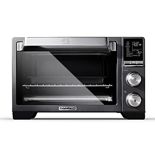  Calphalon Quartz Heat Countertop Toaster Oven, Stainless Steel, Extra-Large Capacity, Black, Dark Gray: Kitchen & Dining