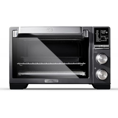  Calphalon Quartz Heat Countertop Toaster Oven, Stainless Steel, Extra-Large Capacity, Black, Dark Gray: Kitchen & Dining