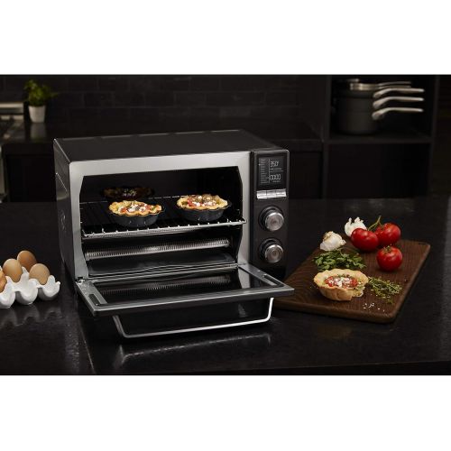  Calphalon Quartz Heat Countertop Toaster Oven, Stainless Steel, Extra-Large Capacity, Black, Dark Gray: Kitchen & Dining