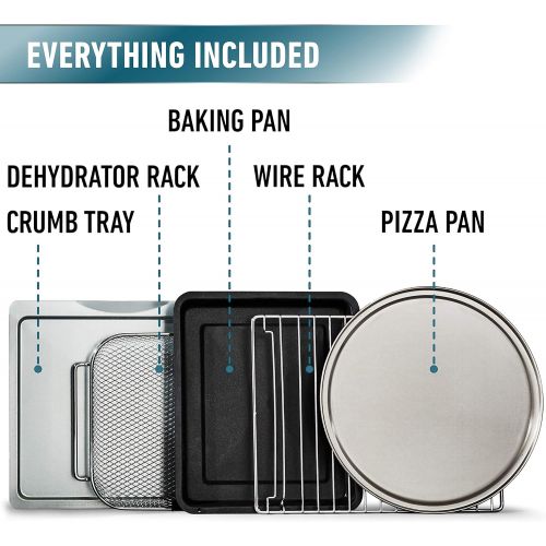  Calphalon Quartz Heat Countertop Toaster Oven, Stainless Steel, Extra-Large Capacity, Black, Dark Gray: Kitchen & Dining