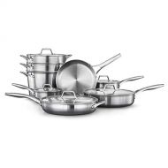 Calphalon Premier Stainless Steel 13-Piece Cookware Set, Silver: Kitchen & Dining