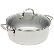 [아마존베스트]Calphalon Triply Stainless 5-Quart Saucier with Glass Lid