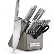 [아마존베스트]Calphalon Classic Self-Sharpening Stainless Steel 15-Piece Knife Block Set