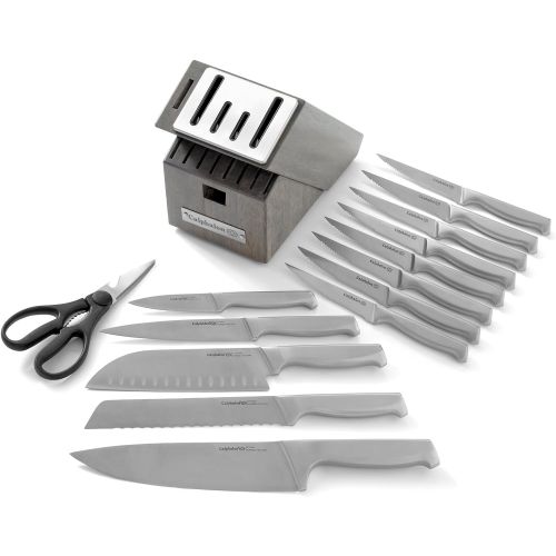  [아마존베스트]Calphalon Classic Self-Sharpening Stainless Steel 15-Piece Knife Block Set