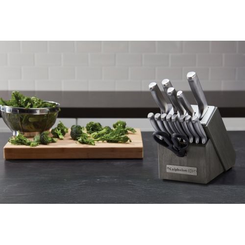  [아마존베스트]Calphalon Classic Self-Sharpening Stainless Steel 15-Piece Knife Block Set