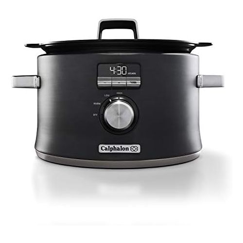  Calphalon Digital Saute Slow Cooker, Dark Stainless Steel