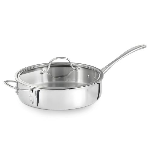  Calphalon Tri-Ply Stainless Steel 3-Quart Saute Pan with Cover