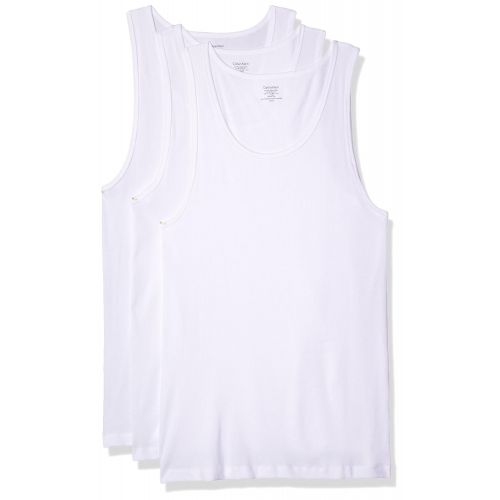  Calvin Klein Mens Cotton Classics Multipack Tanks