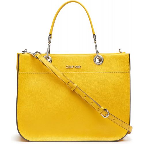 캘빈 클라인 Calvin Klein Sandra Goat Leather Boxy Satchel