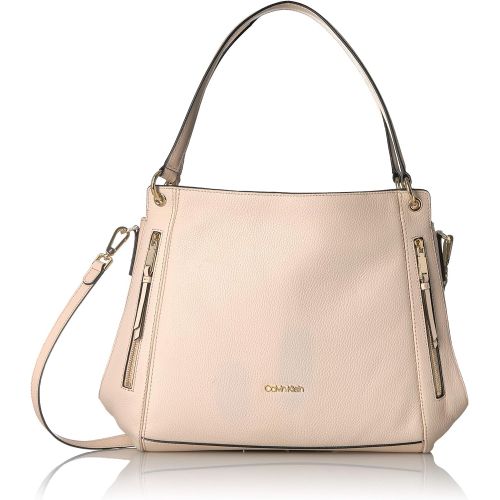 캘빈 클라인 Calvin Klein Melanie Pebble Leather Slouchy Zip Face Hobo