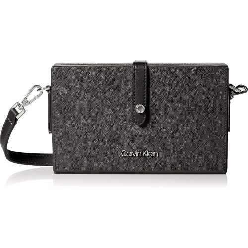 캘빈 클라인 Calvin Klein Hayden Saffiano Leather Small Novelty Box Crossbody