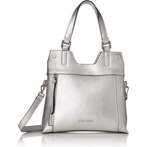 캘빈 클라인 Calvin Klein Rachel Vegan Leather Novelty Small Tote