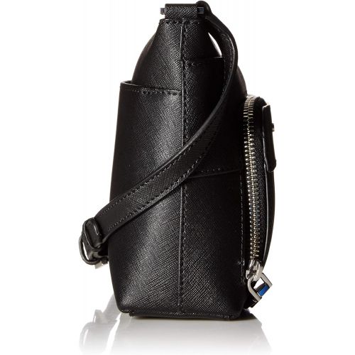 캘빈 클라인 Calvin Klein Lily Saffiano Leather Top Zip Crossbody