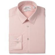 Calvin+Klein Calvin Klein Mens Dress Shirt Slim Fit Non Iron Herringbone