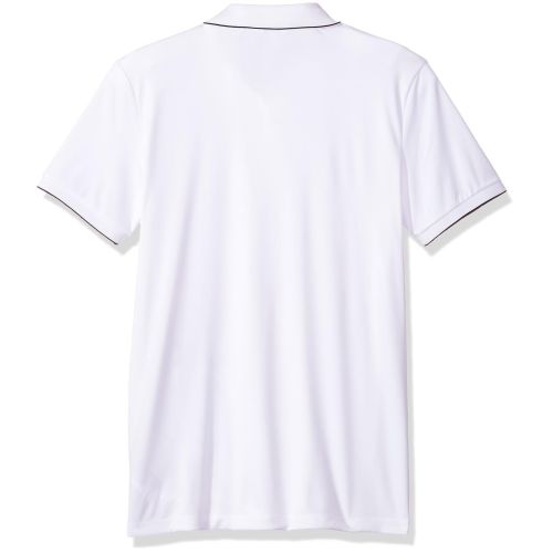 캘빈 클라인 Calvin+Klein Calvin Klein Short Sleeve Mix Media Mesh Logo Polo Shirt