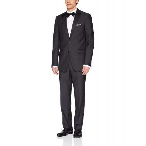 캘빈 클라인 Calvin+Klein Calvin Klein Mens Mac Slim Fit Tux 2 Button Single Breast