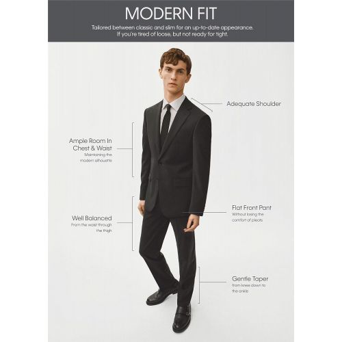 캘빈 클라인 Calvin+Klein Calvin Klein Mens Slim Fit Stretch Suit