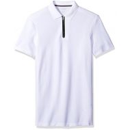Calvin+Klein Calvin Klein Mens Short Sleeve Two Tone Pique Polo Shirt