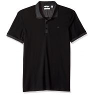 Calvin+Klein Calvin Klein Mens Short Sleeve Jacquard Polo Shirt