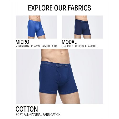 캘빈 클라인 Calvin+Klein Calvin Klein Mens Cotton Stretch Multipack Hip Briefs