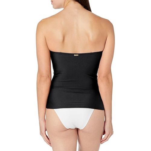 캘빈 클라인 Calvin Klein Women's Standard Solid Bandini Swimsuit Removable Soft Cups and Straps