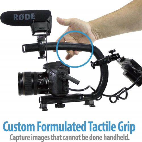  Cam Caddie Scorpion EX Handheld Camera Stabilizer with Threaded Feet - Professional Steadycam for most Cameras, Camcorders, Mobile Phones and Action Sports Cams - Mounting Accessor