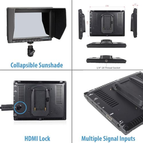  Cam Caddie C7 Field Monitor On-Camera & Sony NP-F & AC Power Supply, (European), Black (00C-MON-C7-EU)