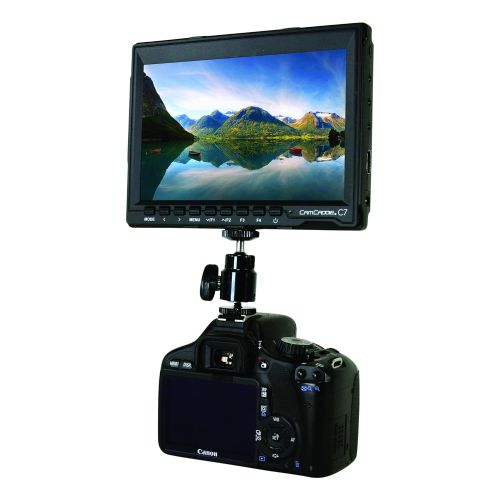  Cam Caddie C7 Field Monitor On-Camera Canon LP-E6 Battery Plate & AC Power Supply, (European), Black (00C-MON-C7LP-EU)