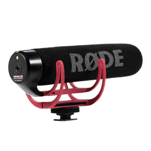  Cam Caddie 6” Flash Bracket + Rode VideoMic GO On-Camera Microphone for Canon Nikon Panasonic DSLR Mirrorless Camera