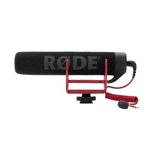  Cam Caddie 6” Flash Bracket + Rode VideoMic GO On-Camera Microphone for Canon Nikon Panasonic DSLR Mirrorless Camera