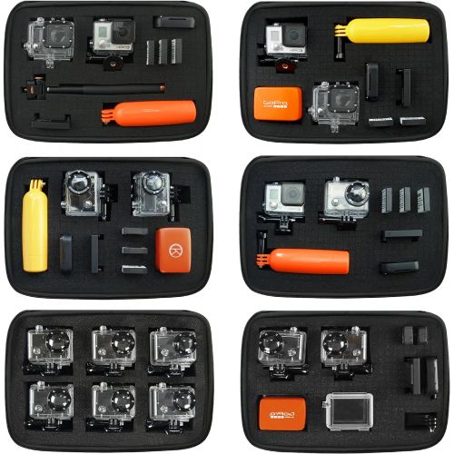  CamKix Fall with Fully Adjustable 5Black Session 4Black, Silver, Session, internal for GoPro Hero 3+, 3, 2, 1and AccessoriesTailor the Case to Your Unique Needs&nb