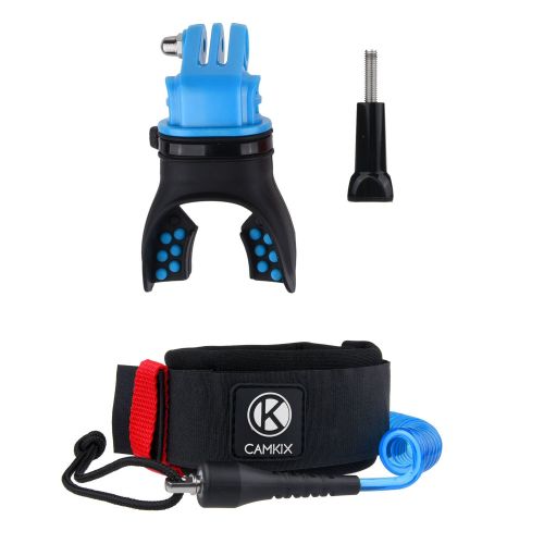  CamKix surf Halterung kompatibel mit GoPro Hero Kameras und andere Kameras mit kompatibler Halterung - Freihaendige Loesung fuer Wasser-Action-Sport
