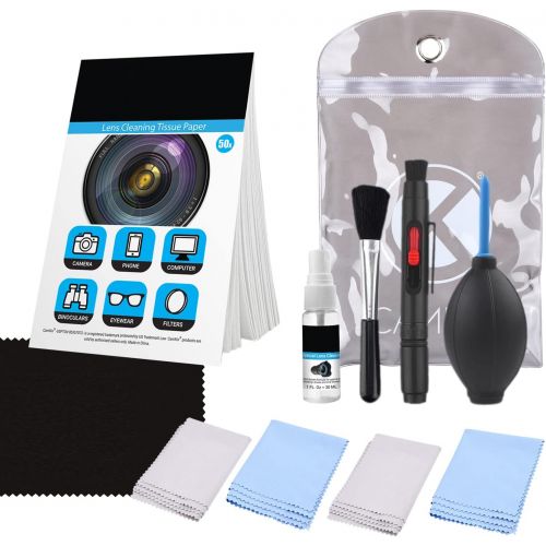  CamKix Professional Camera Cleaning Kit for DSLR Cameras (Canon, Nikon, Pentax, Sony) including 1 Double Sided Lens Cleaning Pen / 1 Bottle of Alcohol Free Optical Lens Cleaning Fluid / 1