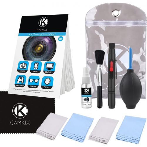  CamKix Professional Camera Cleaning Kit for DSLR Cameras (Canon, Nikon, Pentax, Sony) including 1 Double Sided Lens Cleaning Pen / 1 Bottle of Alcohol Free Optical Lens Cleaning Fluid / 1