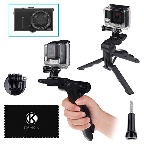  CamKix 2in1 Pistol Handgrip and Tabletop Tripod compatible with GoPro Hero 7, 6, 5, 4, Black, Session, Hero 4, Session, Black, Silver, Hero+ LCD, 3+, 3, DJI Osmo Action and others