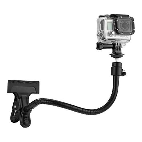  CamKix Clamp Mount Compatible with Gopro Hero 8, 7, 6, 5, Session, Hero 4, Session, Black, Silver, Hero+ LCD, 3+, 3, Compact Cameras and DJI Osmo Action