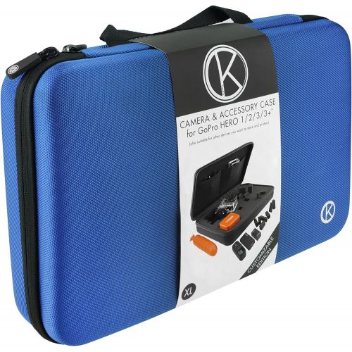  CamKix Carrying Case with Fully Customizable Interior Compatible with Gopro Hero 7, 6, 5, Black, Session, Hero 4, Session, Black, Silver and DJI Osmo Action