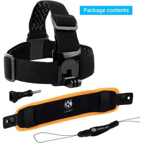 CamKix 2in1 Floating Wrist Strap & Headstrap Floater Compatible with GoPro Hero 8 Black, Hero 7, 6, 5, Black, Session, Hero 4, Hero+ LCD, 3+, 3 and DJI Osmo Action