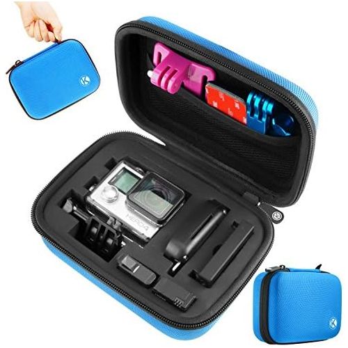  CamKix Carrying Case Compatible with Gopro Hero 4, Black, Silver, Hero+ LCD, 3+, 3, 2 - Ideal for Travel or Home Storage - Complete Protection for Your Gopro Camera