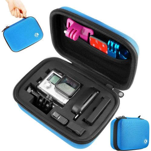  CamKix Carrying Case Compatible with Gopro Hero 4, Black, Silver, Hero+ LCD, 3+, 3, 2 - Ideal for Travel or Home Storage - Complete Protection for Your Gopro Camera