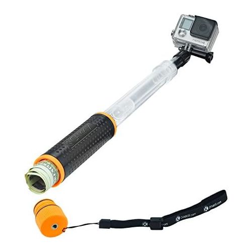  CamKix Waterproof Telescopic Pole Floating Hand Grip - Compatible with Gopro Hero 8 Black, Hero 7, 6, 5, Black, Session, Hero 4, Session, Black, Silver, Hero+ LCD and DJI Osmo Acti