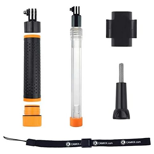  CamKix Waterproof Telescopic Pole Floating Hand Grip - Compatible with Gopro Hero 8 Black, Hero 7, 6, 5, Black, Session, Hero 4, Session, Black, Silver, Hero+ LCD and DJI Osmo Acti