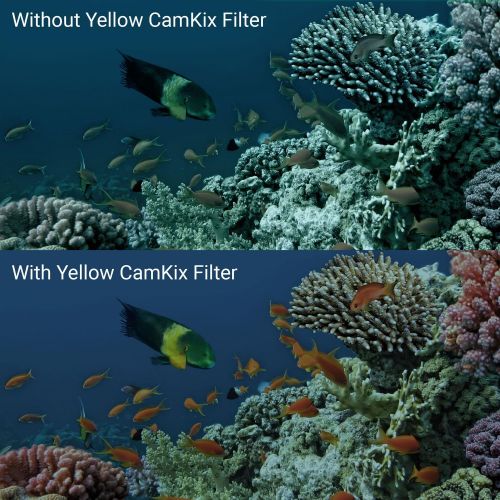  CamKix Diving Lens Filter Kit Compatible with GoPro Hero 4, Hero+, Hero and 3+ - fits Standard Waterproof Housing - Enhances Colors for Underwater Video and Photography - Includes