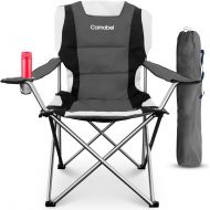 Camabel Folding Camping Chairs Outdoor Lawn Chair Padded Sports Chair Lightweight Fold up Camp Chairs High Weight Capacity Bag Chairs for Heavy Duty Beach Hiking Fishing Spectator