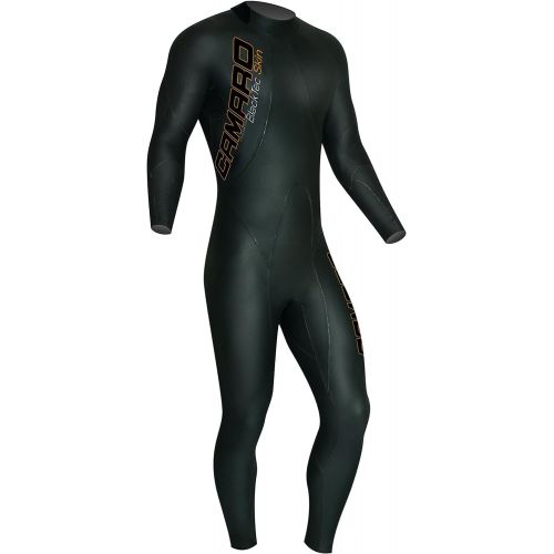  Camaro Mens Blacktip Skin Overall Wetsuits, Black, Medium Long/94