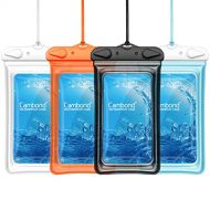 [아마존베스트]Floatable Waterproof Phone Pouch, Cambond Floating Water Proof Cell Phone Case Both Sides Clear Dry Bag for iPhone XS Max/XR/X/8/7 Plus Galaxy Pixel Up to 6.5, Snorkeling Cruise Sh